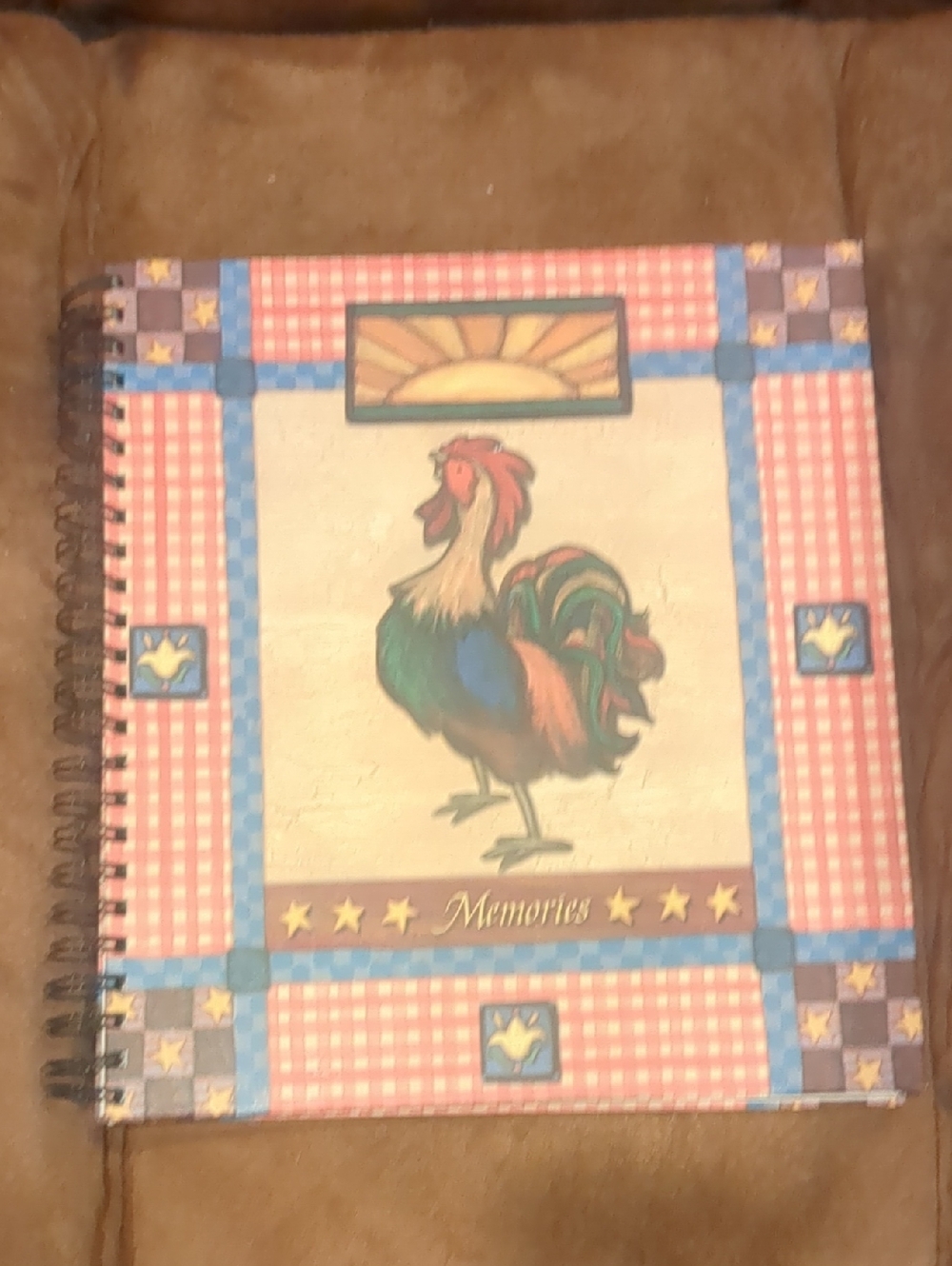 Memories Spiral-Bound Rooster Journal - Multicolor